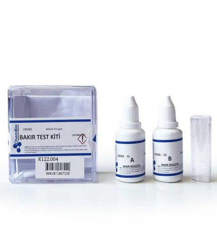 Chembio CB5060 Bakır Test Kiti | 100 Test (0,5 - 1 - 2 - 3 - 5 Ppm)