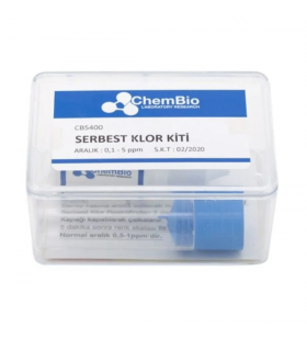 Chembio CB5400 Serbest Klor Test Kiti | 100 Test  ( 0,5 - 1 - 3 - 5-10 Ppm )