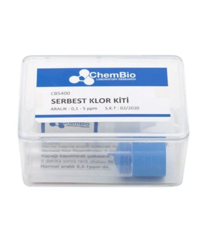 Chembio CB5400 Serbest Klor Test Kiti | 100 Test  ( 0,5 - 1 - 3 - 5-10 Ppm )