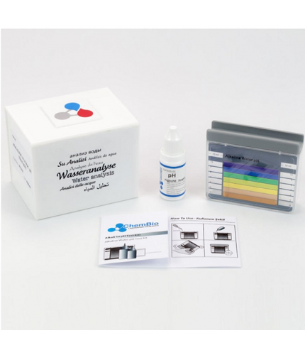 Chembio CB7015 Alkali Su- pH Test Kiti (pH 4-10) | 100 Test  ( pH 4 - 5 - 6 - 7 - 8 - 9 - 10 )