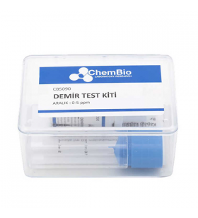 Chembio CB5090 Demir Test Kiti | 100 Test (0,3 - 0,5 - 1 - 2,5 - 5 Ppm)