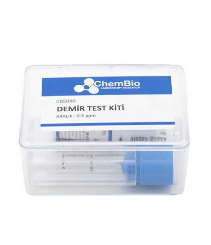 Chembio CB5090 Demir Test Kiti | 100 Test (0,3 - 0,5 - 1 - 2,5 - 5 Ppm)
