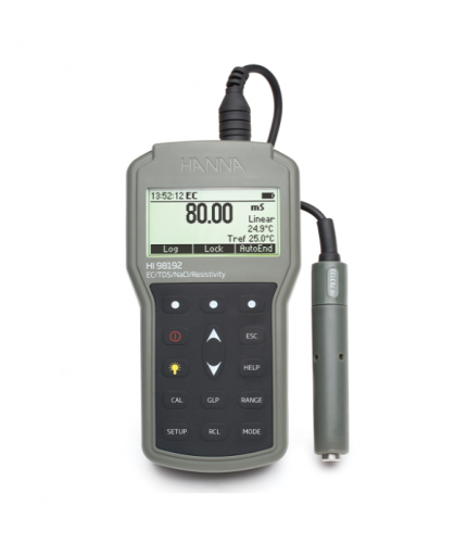 Hanna HI98192 Su geçirmez Taşınabilir EC / TDS / Direnç / Tuzluluk Ölçer