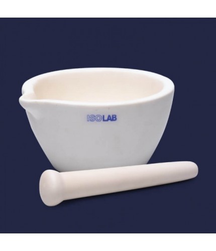 ISOLAB 038.08.050 Havan - Alumina - Tokmağı İle - 7 mL
