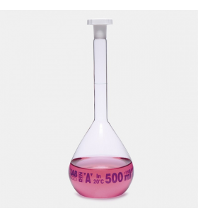 ISOLAB 013.01.150 Balon Joje - Standart - Şeffaf - A Kalite - Grup Sertifikalı - Mavi Skala - 150 ml - NS 14/23