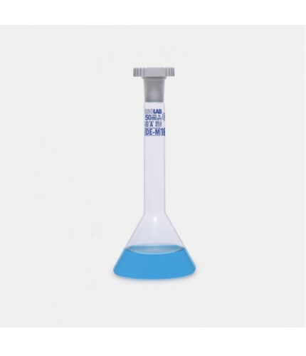 ISOLAB 013.13.020 Balon Joje - Trapezoidal - Şeffaf - A Kalite - Grup Sertifikalı - Mavi Skala - 20 ml - NS 10/19