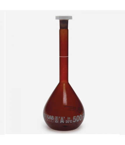 ISOLAB 014.01.101C Balon Joje - Standart - Amber - A Kalite - Grup Sertifikalı - Beyaz Skala - 100 ml - NS 14/23 / 2 Adet