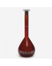 ISOLAB 014.01.101C Balon Joje - Standart - Amber - A Kalite - Grup Sertifikalı - Beyaz Skala - 100 ml - NS 14/23 / 2 Adet