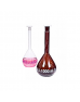 ISOLAB 014.01.902C Balon Joje - Standart - Amber - A Kalite - Grup Sertifikalı - Beyaz Skala - 2000 ml - NS 29/32 / 2 Adet
