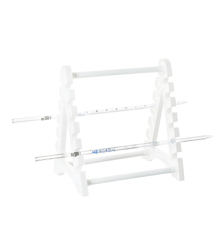 ISOLAB 022.02.001 Pipet Standı - P.P - Yatay 12 Pipet Kapasiteli / 1 Adet