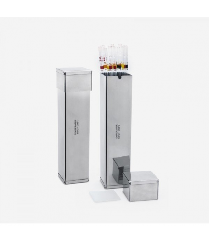 ISOLAB 022.04.002 Pipet Kutusu - Paslanmaz Çelik - 70 x 70 x 430 mm