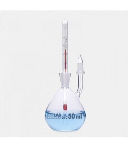 ISOLAB 023.03.005 Piknometre - Kalibreli - Termometreli - 5 ml