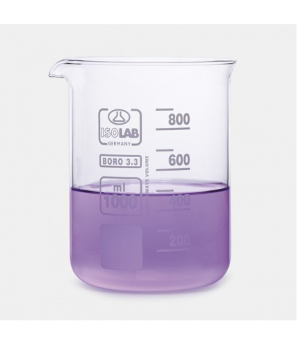 ISOLAB 025.01.400 Beher - Cam - Kısa Form - 400 ml