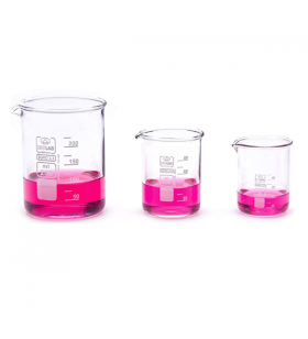 ISOLAB 025.01.S01 Cam Beher SET 50 ml, 100 ml, 250 ml  1' er adet
