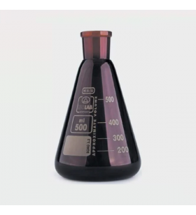ISOLAB 028.11.103 Erlen - Cam - Şilifli - Amber - 100 ml - Ns29/32