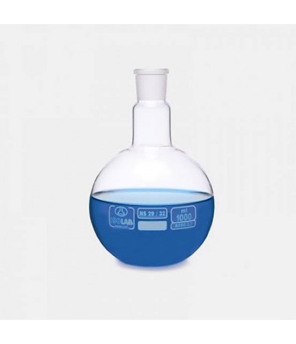 ISOLAB 030.01.100 Balon - Cam - Dibi Düz - Şilifli - 100ml - NS 14/23