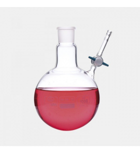 ISOLAB 030.59.500 Balon - Azot - Yuvarlak Dipli - Musluklu - Dişi Şilif : NS 29/32 - 500 ml