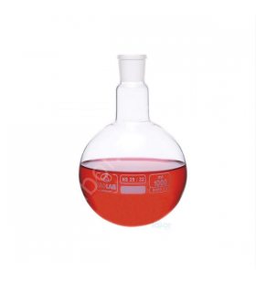 ISOLAB 030.02.102 Balon - Cam - Dibi Yuvarlak - Şilifli - 100 ml - NS 24/29