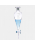 ISOLAB 031.02.250 Ayırma Hunisi - Cam - Konik - Dereceli - Ptfe Musluklu - 250 ml