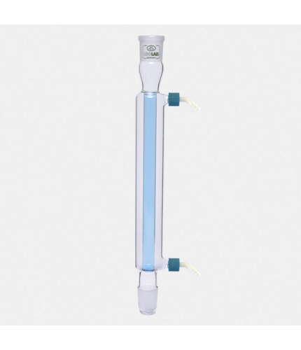 ISOLAB 033.12.252 Soğutucu - Düz - 250 mm - Dişi Şilif : NS 24/29 - Erkek Şilif : NS 24/29 - P.P Yan Kol