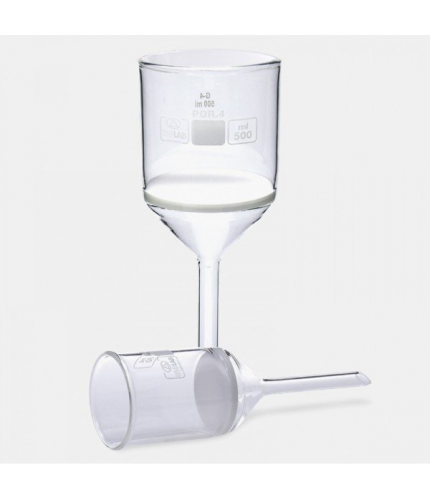 ISOLAB 043.01.121 Huni - Gooch - Sinter Cam Filtreli - 17D - Por 1 - 125 ml - Çap 60 mm