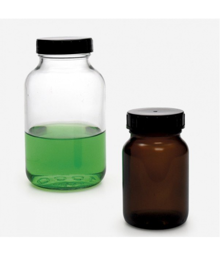 ISOLAB 061.10.901 Şişe - Geniş Boyunlu - Nötr Cam - Şeffaf - 1000 ml - GL55 / 1 Adet