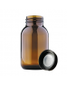 ISOLAB 061.11.050 Şişe - Geniş Boyunlu - Nötr Cam - Amber - 50 ml - GL55 / 1 Adet