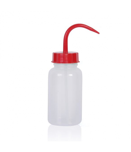 ISOLAB 062.09.05R Piset - Geniş Boyun - P.E. - 500 ml - Kırmızı Kapak