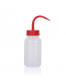 ISOLAB 062.09.05R Piset - Geniş Boyun - P.E. - 500 ml - Kırmızı Kapak