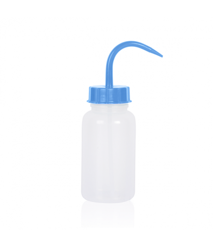 ISOLAB 062.09.05B Piset - Geniş Boyun - P.E. - 500 ml - Mavi Kapak