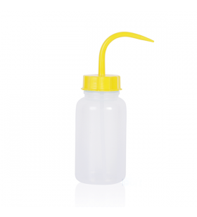 ISOLAB 062.09.05Y Piset - Geniş Boyun - P.E. - 500 ml - Sarı Kapak