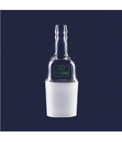 ISOLAB 065.22.014 Adaptör - Nozül - Düz - Musluksuz -Çap 10 mm - Erkek Şilif : NS 14/23