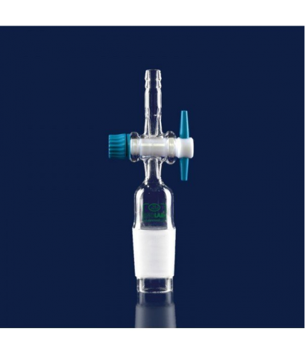 ISOLAB 065.24.029 Adaptör - Düz - Musluklu - Çap 10 mm - Erkek Şilif : NS 29/32
