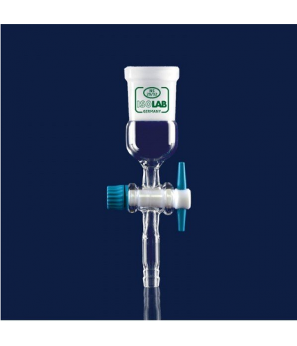 ISOLAB 065.28.014 Adaptör - Düz - Musluklu - Çap 10 mm - Dişi Şilif : NS 14/23