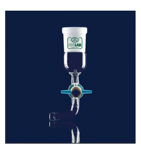 ISOLAB 065.29.029 Adaptör - Eğimli - Musluklu - Çap 8 mm - Erkek Şilif : NS 29/32