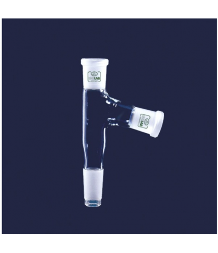ISOLAB 065.18.004 Adaptör - Çoklu - 2 Boyunlu - Aşağı Açılı - Dişi Şilif & Erkek Şilif : NS 29/32 - Aşağı Açılı Dişi Şilif : NS 29/32
