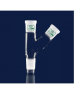 ISOLAB 065.42.001 Adaptör - Çoklu - 2 Boyunlu - Yukarı Açılı - Dişi Şilif & Erkek Şilif : NS 14/23 - Yukarı Açılı Dişi Şilif : NS 14/23