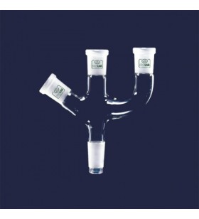 ISOLAB 065.44.005 Adaptör - 3 Boyunlu - Açılı Ve Paralel - Dişi Şilif : NS 29/32 - Erkek Şilif : NS 29/32 - Açılı Ve Paralel Dişi Şilif : NS 29/32