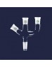 ISOLAB 065.44.005 Adaptör - 3 Boyunlu - Açılı Ve Paralel - Dişi Şilif : NS 29/32 - Erkek Şilif : NS 29/32 - Açılı Ve Paralel Dişi Şilif : NS 29/32
