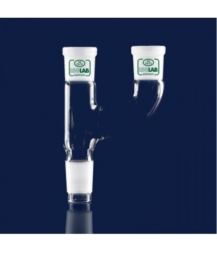 ISOLAB 065.43.005 Adaptör - Çoklu - 2 Boyunlu - Paralel - Dişi Şilif : NS 29/32 - Erkek Şilif : NS 14/23 - Paralel Dişi Şilif : NS 14/23