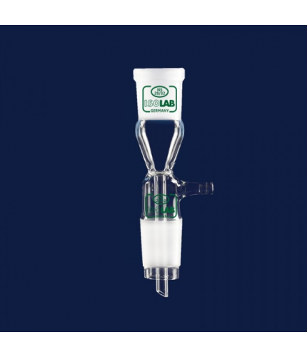 ISOLAB 065.39.029 Adaptör - Alım - Vakum İçin - Düz - Dişi Şilif : Ns29/32 - Erkek Şilif : Ns29/32