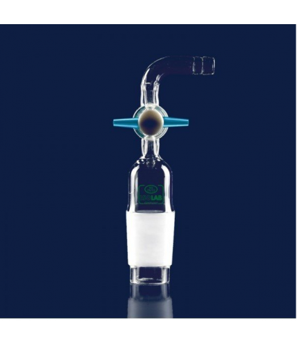 ISOLAB 065.25.014 Adaptör - Eğimli - Musluklu - Çap 10 mm - Erkek Şilif : NS 14/23