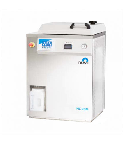 Nüve NC 90M Otoklav | Dik Tip Laboratuvar Buharlı Sterilizatörü 