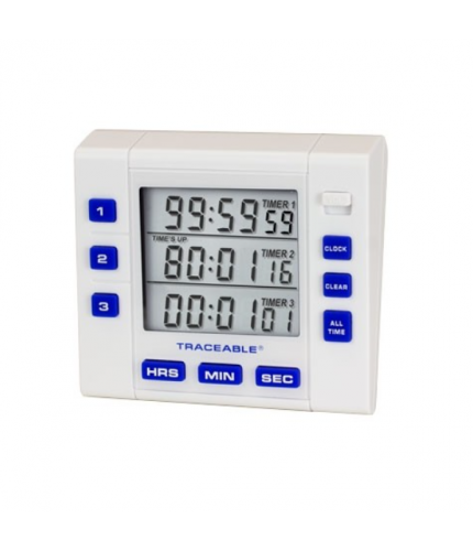Traceable Üç Ekranlı Saat / Kronometre (100 Saat)