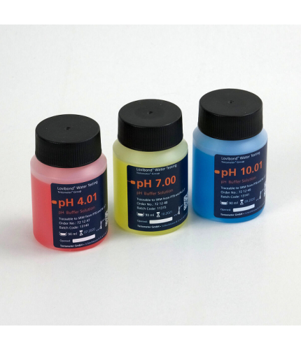 pH Buffer Tampon Çözeltileri Set pH 4, pH 7, pH 10 (25 °C), 90 ml